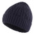 Connectyle Men's Winter Beanie Hat Cuff Beanies Cable Knit Warm Hats Fleece Stocking Caps Navy Blue