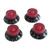 Milisten 4pcs Guitar Knob Volume Tone Control Knobs Bass Guitar Replacement Speed Knob for Electric Bass Guitar Red and Black