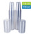 TashiBox Disposable Plastic Cups with Flat Lids, 100 Sets, 16 oz, Crystal Clear