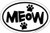 Imagine This 4-Inch by 6-Inch Car Magnet Oval, Meow Paws