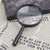 Handheld Magnifier 5X Reading Map Newspaper Magnifying Glass Jewelry Loupe