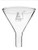 Powder Funnel, 55mm - 60º Angle - Plain Stem, 20mm - Borosilicate Glass - Eisco Labs