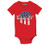 Case IH Country Patriotic AZ - CASE IH Infant One Piece Red