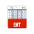 EMT Badge Buddy Horizontal w/Height  and  Weight Conversion Charts Oversized, Red