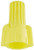 Easy-Twist Winged Wire Connector, Standard Type, 18-10 AWG Wire Range, 300V, Yellow (Small Jar of 100)