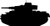 WW2 Panzer Tank Military Vinyl Decal Sticker Bumper Car Truck Window- 6inch  Wide Matte Black Color
