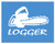 EZ-STIK LoggerI825 6inch  Logging Sticker Chainsaw Decal