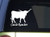 EZ-STIK Longhorn Cattle RancherI928 6 inch Sticker Cow Decal