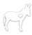 EZ-STIK Donkey Decal StickerJ481