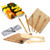 Sushi Making Kit, Bamboo Sushi Roller Mat, Sushi Kit Gift Set, Sushi Making Kit for Beginners, Including 2 Sushi Rolling Mats, 5 Pairs of Chopsticks, 1 Paddle, 1 Spreader, 1 Chopsticks Bag, 10 pcs