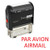 PAR Avion AIRMAIL Self Inking Rubber Stamp - Red Ink ExcelMark A1539