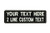 Lan Stang Custom 2 Line Name Tape Hook Fastener Strap Backing Personalized Black 1.5Hx5W inches