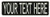 Big Text 1 Line/Hook Fastener backing/Custom Personalized Embroidered Name Patch/ Black/1.5Hx5W inches