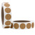 1inch  Kraft Brown Round Color Coding Circle Dot Labels on a Roll, 2000 Stickers, 1000 Stickers per Roll, 1 inch Diameter.