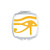 Ancient Egypt Eye Decoration Pattern Mirror Portable Compact Pocket Makeup Double Sided Glass