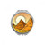 Ancient Egypt Pyramid Sun Pattern Hand Compact Mirror Round Portable Pocket Glass