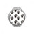 Animal Cute Paw Print Outline Footprint Hand Compact Mirror Round Portable Pocket Glass