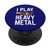 Trumpet Player I Play Heavy Metal Blue PopSockets Grip and Stand for Phones and Tablets