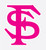 Florida State Seminoles PINK FS LOGO 4inch  Vinyl Decal Car Truck Sticker FSU