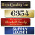 Customized and Personalized Name Plates for Doors, Wall, Office Door and Mailbox, Laser Engraved, 18 Color Options, 2inch  x 8 Classic Collection by My Sign Center