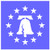 Auto Vynamics - Stencil-America-Bell - Liberty Bell w/Stars Individual Stencil from Detailed Patriotic America USA Stencil Set - 10-by-10-inch Sheet - Single Design