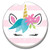 CounterArt Absorbent Stoneware Car Coaster, Unicorn, Set of 2