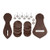 Tough-1 Western Saddle Leather Repair Kit Dark Oil