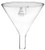 Powder Funnel, 100mm - 60º Angle - Plain Stem, 26mm - Borosilicate Glass - Eisco Labs