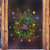 Woolves Detachable Christmas Wreath Wall Stickers Window Glass Section Decal Santa Claus Mural Decorative Home Decoration New Year Christmas Decoration Comfy