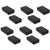 Fielect 10Pcs Electronic Junction Box ABS Plastic Project Boxes Enclosure Case Project Case Power Junction Box, Black, 3.35inch  x 1.97inch  x 0.83inch