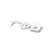 Gamma Phi Beta Sorority White Letter Sticker Decal Greek 2 Inches Tall for Window Laptop Computer Car Gamma phi