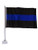 12x18 Police Thin Blue Line Double Sided Car Window Vehicle 12inch x18inch  Flag Vivid Color and UV Fade Resistant Canvas Header and polyester material