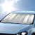 Double Bubble Front Windshield Shade Window Shade- Accordion Folding Auto Sunshade for Car Truck SUV-Blocks UV Rays Sun Visor Protector-Keeps Your Vehicle Cool