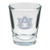 Auburn Shot Glass with White Satin Etched Team Logo