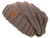 Funky Junque Oversized Slouchy Beanie - Taupe