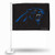 NFL Rico Industries Car Flag including Pole, Carolina Panthers - Black