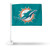 NFL Rico Industries Car Flag including Pole, Miami Dolphins - Logo Team Color, 16 x 19.5-inches