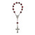 Our Lady of Guadalupe Rose Scented Chaplet or Car Rosary with Silver Plated Findings and Blessed Prayer Card ENGLISH