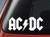 YWS Vinyl Stickers Decals - Ac Dc Logo - Stickers Laptop Car Truck Window Bumper Decor Notebook SMA4350