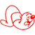 Inch Worm Decal Sticker red, mirrored, Decal Sticker Vinyl Car Home Truck Window Laptop