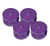 BesYouSel Loose Powder Puff Box Empty Plastic Vintage Loose Powder Case Cosmetic Containers Reusable Plastic Makeup Powder Container with Sifter Lids for DIY Loose Powder,Purple,Pack of 5
