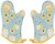 Now Designs Basic Oven Mitts, Set of Two, Honeybee