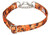 Country Brook Design  Orange Sunset Camo Half Check Dog Collar - Large