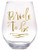 Slant Jumbo Stemless Wine Glass - Bride to be