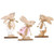 Easter Rabbit Statues Wooden Bunny Rabbit Decorations for Table Desk Home Office Easter Figurine Ornament Figurine Desk Ornaments