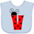 Inktastic Lowercase Ladybug Letter V Baby Bib Blue 3cbf1
