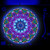 Africa Mandala - DJ Turntable Slipmat 12 inch GLOW glows under black light
