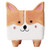DOITOOL Ceramic Cartoon Plant Pot, Corgi Succulent Pot Animal Shape Flower Pot Succulent Vase for Home Office Garden