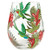 Enesco 6001313 Designs by Lolita "Hummingbird" Hand-Painted Artisan Stemless Wine Glass, 20 Oz, 20 Ounces, Multicolor
