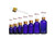 4PCS Empty Refillable Blue Essential Oil Perfume Cosmetic Glass Bottle Container Jar Vial with Glass Eye Dropper 30ml/ 1oz